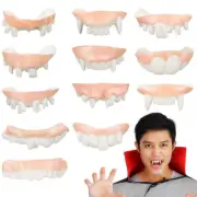 12 Pcs Denture Adult Vampire Halloween Costumes Accessory Fake Tooth