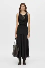 Attar Cowl Neck Top in Black - CAMILLA AND MARC® C&M