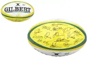 Australian Wallabies Autograph Gilbert Rugby Steeden Rugby League Football Size