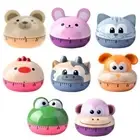 Cartoon Animal Mechanical Timer for Kids Gifts Egg Kitchen Tooth Brushing Clock
