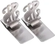 [WRITWAA] Mini Metal Wallet Check Clip Stainless Steel Money Clip Compact for Credit Cards Cash