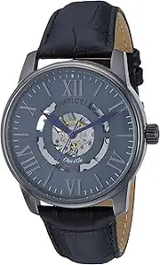 [Invicta] Men's Objet D Art Stainless Steel Automatic-self-Wind Watch with Leather Strap, Black, 21 (Model: 22602)