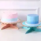 Safety Gilded Cake Stand Gold-stamped Dessert Display Rack Party Paper Plates