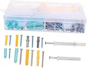 ERINGOGO 1Set Self Tapping Screws Expansion Tube Kit with Rubber Plugs Complete Assortment for and DIY Projects Material for Use Convenient