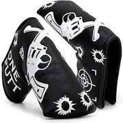 [montela golf] Putter Cover Blade Putter Headcover Golf Club Covers One Putter Putter Covers Leather Golf Blade Putter Cover with Magnetic Fit Taylormade Odyssey Scotty Cameron Ping
