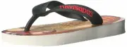 Havaianas Boys Kids Top Fast Food Sandal Flip Flop - White - 25/26 BR