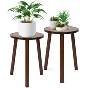 Fin 2Pcs End Table Stool Plant Rack Living Room Side Round Corner Table Furniture Au