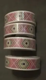 Scotch Expressions Washi Tape .59”x10.9 Yd. Geometric shapes . Lot 4. New Packs