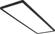 BRILONER Leuchten 7402-415 Ceiling Light LED Panel Ultra Flat Backlight Effect Neutral White Light 3,000 Lumen Black 580 x 200 x 30 mm (L x W x H)