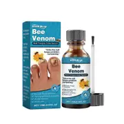 Fungal Nail Treatment Bee Venom Nail Serum - Extra Strength Fast Acting Nail Fungus Treatment for Toenail Natural and Gentle Nail Care - Renew Dama...