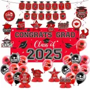 2025 Graduation Decorations Set- Class of 2025 Grad Party Decorations Congrat...