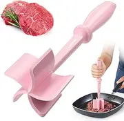 Upgrade Meat Chopper, Heat Resistant Meat Masher for Hamburger Meat, Ground Beef Smasher, Nylon Hamburger Chopper Utensil, Ground Meat Chopper, Non Stick Mix Chopper, Mix and Chop, Potato Masher Tool