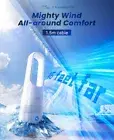 STORM HERO Tower Fans - Bladeless Tower Fan 8 Speed 5 Modes 35dB Quiet Hi-Speed