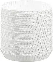 100Pcs Disposable Paper Cup Cover Hot Cup Lid Recycled Drinking Lid Coffee Cup Cover for Cafe Hotel KTV Bars