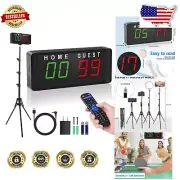 Versatile LED Scoreboard with Tripod & Timer for Table Tennis, Volleyball & More