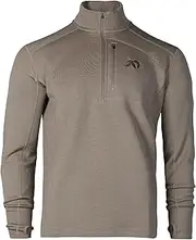 [First Lite] Men's Furnace Quarter Zip - Merino Wool Fleece Camo Hunting Long Sleeve, Insulated Midlayer, Hunting Gear For Men