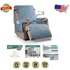 Elegant Non-Slip Recliner Chair Cover - Machine Washable, Pastel Blue Comfort