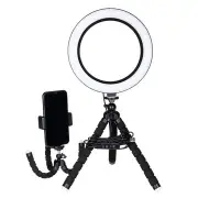 8.3/11inch 8W 80 Lamp Beads USB Bracket Round Tripod Photography Light LED Beauty Fill Light Desktop Flash Ring Light