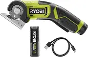 RYOBI 4V Cordless Universal Scissors RCT4-120G (Cutting Capacity of 6.4 mm, Speed of 270 rpm, Includes 1 x 4 V 2.0 Ah Battery and USB-C Charging Cable)