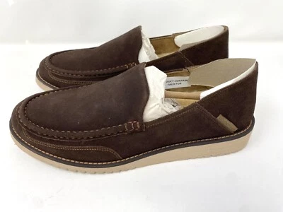 Rockport Men's Axelrod Crush Back Slipper Dark Brown Brun Fonc Size 10M