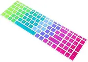OSOLADY Gradient Laptop Keyboard Cover Skin Reusable Protector for Bf Easy to Clean Soft and Flexible Design Fun and Functional Accessory