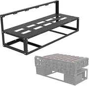 Mining Rig Frame - Mining Case | GPU Mining Rig with 65mm Display Spacing, Steel Open Air Miner Mining Case Rack Motherboard Bracket Improve GPU Air fflow Cryptocurrency, Mining Frame Rig Case