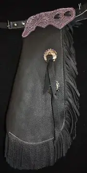 Custom Made Leather Kid's Chinks/Pink Kid's Chaps/Quick Ship Made in USA