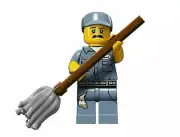 LEGO Collectable Minifigure Series 15 #71011-9 JANITOR