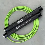 GND RF Alloy Speed Rope // Double Ball Bearing // Lime Green