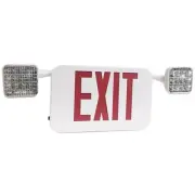 73474, LED Square Rotatable Head Combo Exit Emergency Light Self Diagnostic Remo