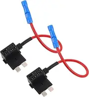 COMPUKAS 2pcs Micro Fuse Tap Kit Automotive Fuse Holder for Secure Dash Connection Easy Installation for Car Circuit Medium