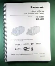 Panasonic HC-W580 / HC-V380 Instruction Manual: Full Color & 237 Pages!