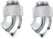 CIYODO 2PCS Computer Water Cooling Fittings Rotating Adapter for Cooling System Durable Plated Nozzle for Petg and Applications
