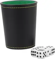Gatuida 1 Set Dice Cup with Dice Capacity Game Accessory for Party Props Easy to Use for Ktv Board Games Smooth Wear Resistant Material