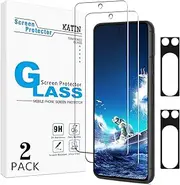 [2+2 Pack] KATIN Screen Protector for Google Pixel 8 Pro 6.7 inch 2023 with Camera Lens Protector, Support Fingerprint Unlock, Easy to Install, Anti Scratch, Bubble Free