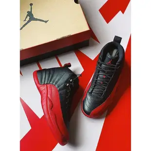 【正品】Air Jordan 12 Flu Game AJ12 黑紅配色 130690 002潮鞋
