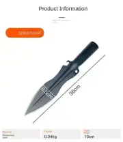 Tactical Combat Fighting Spear Point Blade Head Tips Steel Weapon Thrusting War