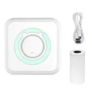 Mini Thermal Printer Sticker Bluetooth Photo Label Paper Inkless+ Rolls Paper
