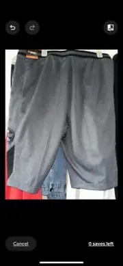and1 mens Black And Grey basketball shorts large