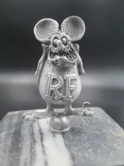 vintage rare rat fink ed roth ratrod hotrod car hood ornament