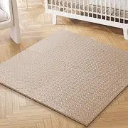 BoPeep Baby Play Mat EVA Kids Crawling Pad Floor Child Rug Play Foam Carpet Toddler Room Waterproof Non-Toxic 4PCS(60cmx60cm) - Beige