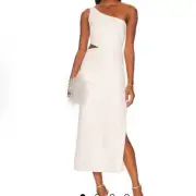 NWT Bardot Jenna One Shoulder Cut Out Waist Dress(marks)