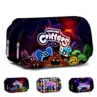Smiling Critters Pencil Case Kids Girls Boy Pen Box Organizer Stationary Bag AU