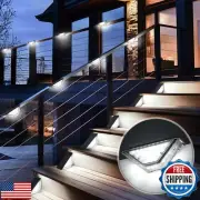 SOLPEX Solar Step Lights Outdoor,Solar Deck Lights for Outside,Two-Sided Stai