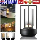 Lumison Crystal Lantern Table Lamp Rechargeable Cordless Bedside Desk Lamp Light