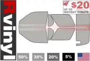 Rtint Precut Window Tint Kit for Isuzu Amigo 1998-2000 Tinting Films (for: Isuzu)