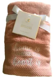 Deborah Connolly Hand Towels Bathroom Set of 2 Beach Home Is Where The Heart Is