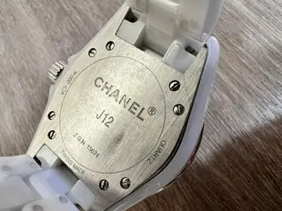 Chanel H1628 白色 陶瓷 J12 33MM 手錶 腕錶 精品錶 石英錶
