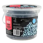 Fairy Lights LEDS Flashing Cool White with Timer 600pc