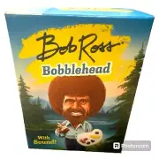 Bob Ross Bobblehead:With Sound!,4" bobblehead figure,30of Ross's landscape works